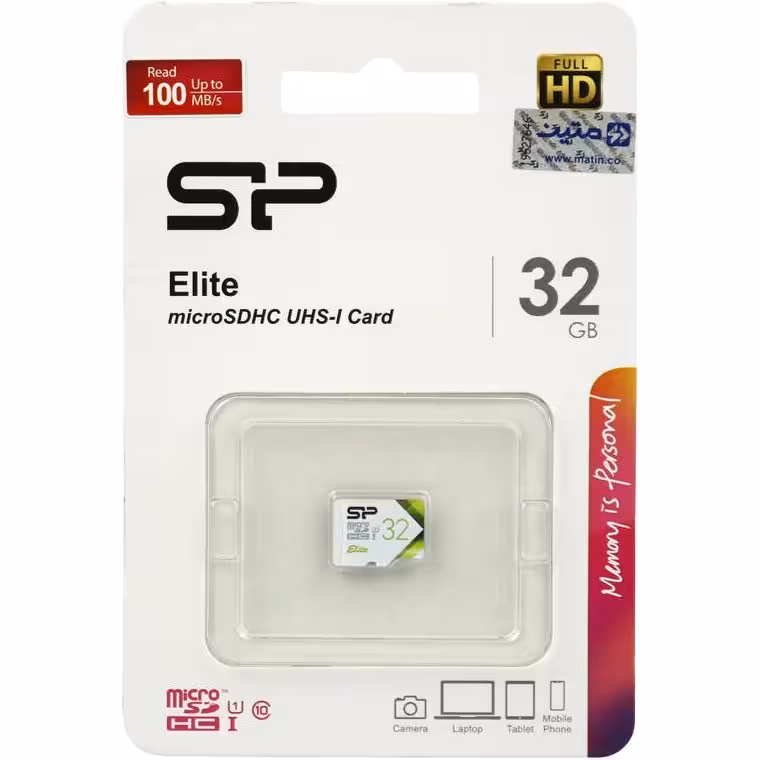 رم میکرو 32 گیگ سیلیکون پاور Elite U1 C10 100MB/s