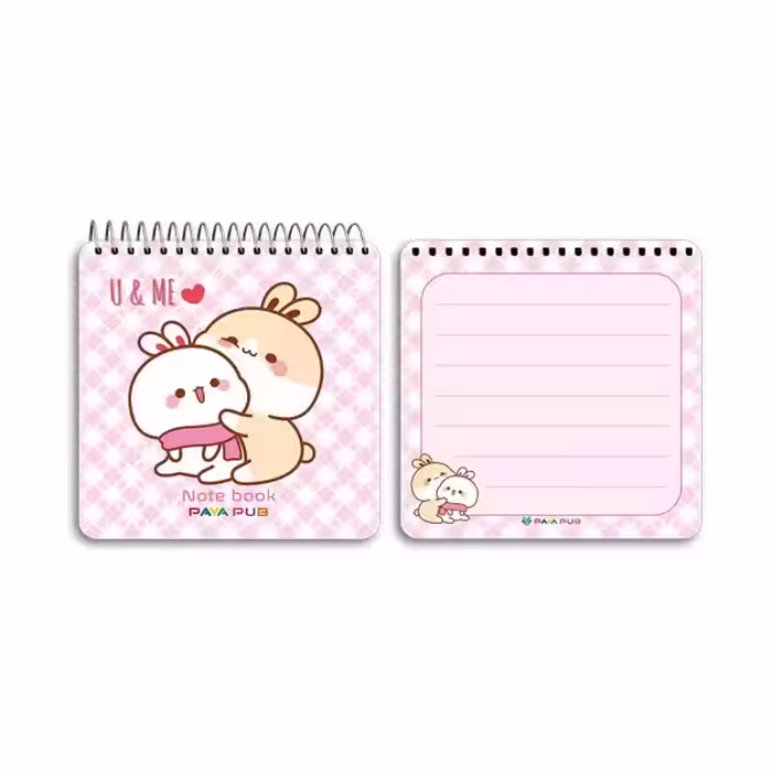 دفترچه یادداشت 10×10 طلقی فانتزی