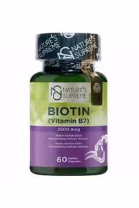 کپسول بیوتین Natures Supreme - بسته 60 عددی