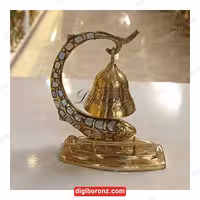 ناقوس برنجی برنزی هندی طرح ماهی سایز متوسط