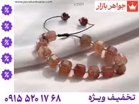 دستبند کوارتز صورتی مردانه محصول ویژه جواهربازار