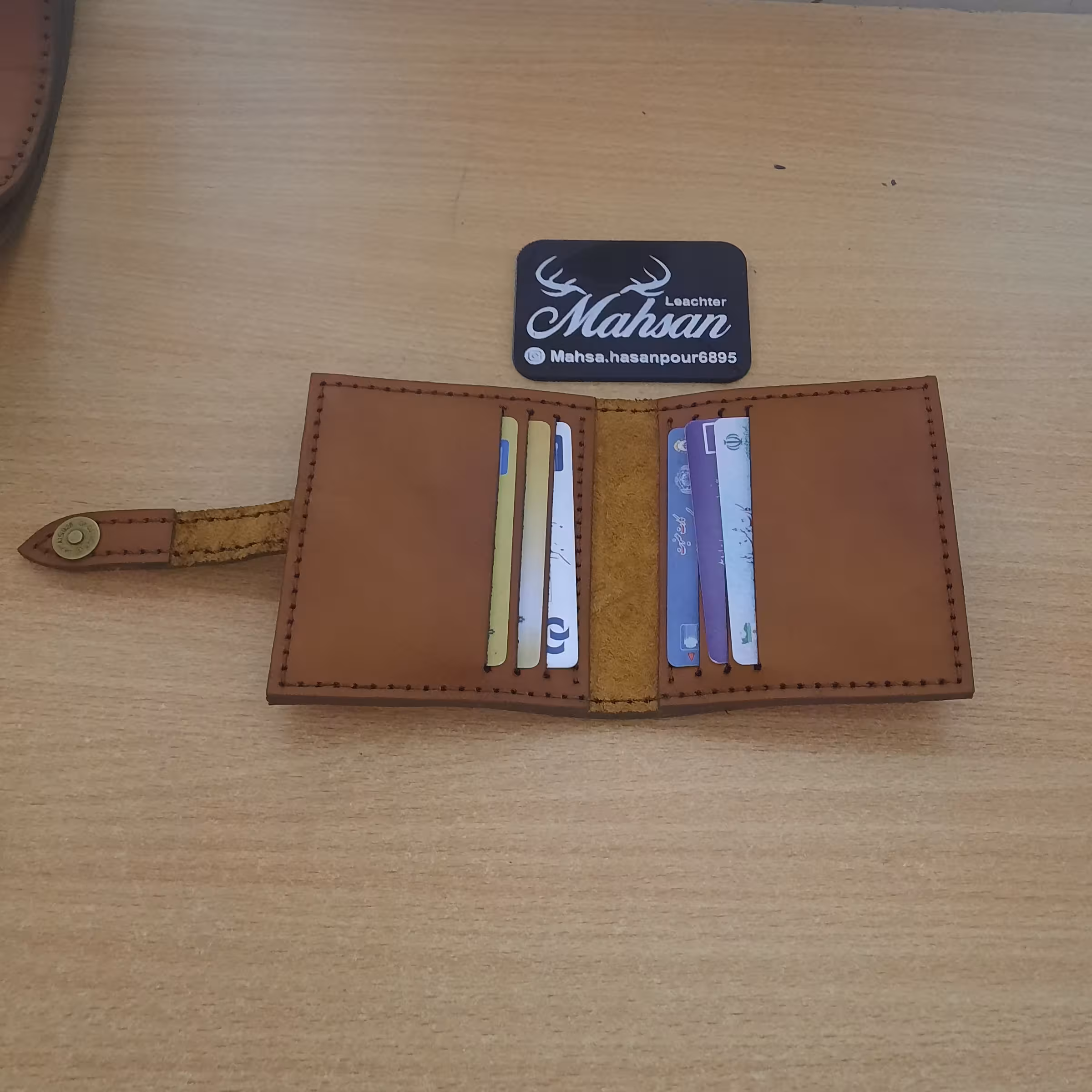 جاکارتی چرم طبیعی دست دوز کد324