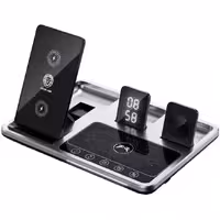 شارژر وایرلس گرین مدل GN4IN1WCSGY با توان 15 وات و 3 پورت USB Type C