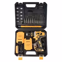 دریل پیچ گوشتی چکشی شارژی جاب مدل JB-48 VF مجموعه 29 عددی | کالا مکس