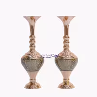 جفت گلدان مس و خاتم کدkgg251