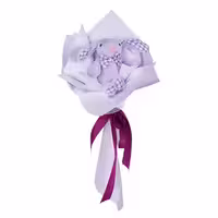 بوکت خرگوش جلی کت بنفش