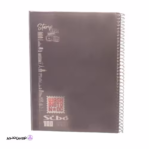 دفتر 100 برگ رنگی طلقی سیبو