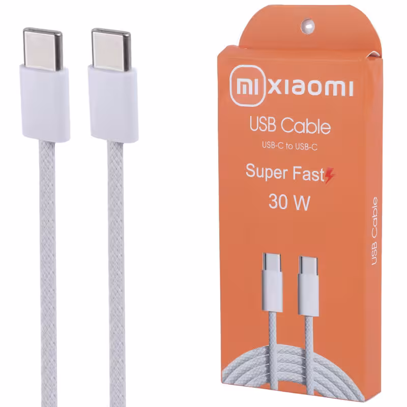 کابل شارژ دو سر تایپ سی 30 وات شیائومی (high copy)