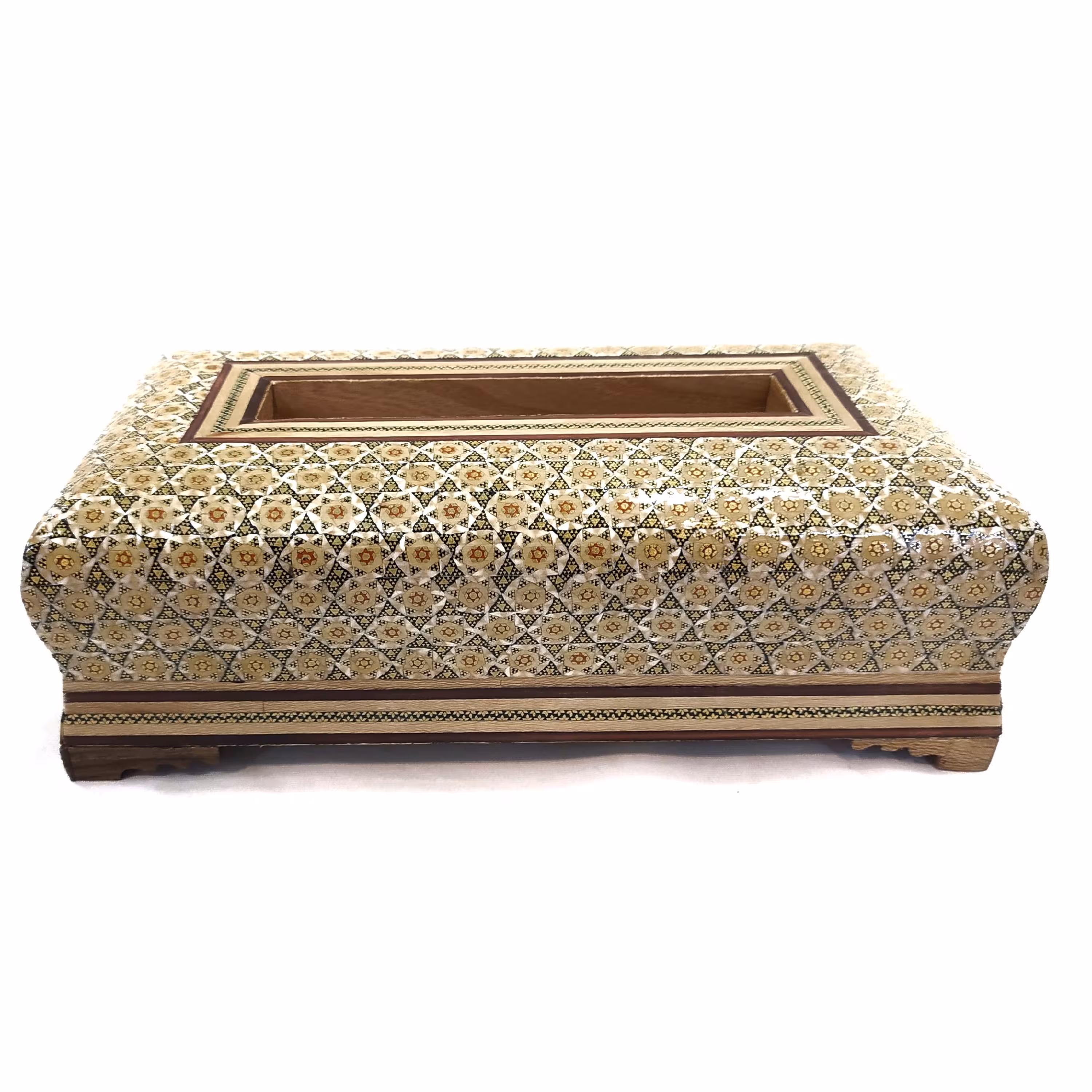 جعبه دستمال کاغذی خاتمکاری