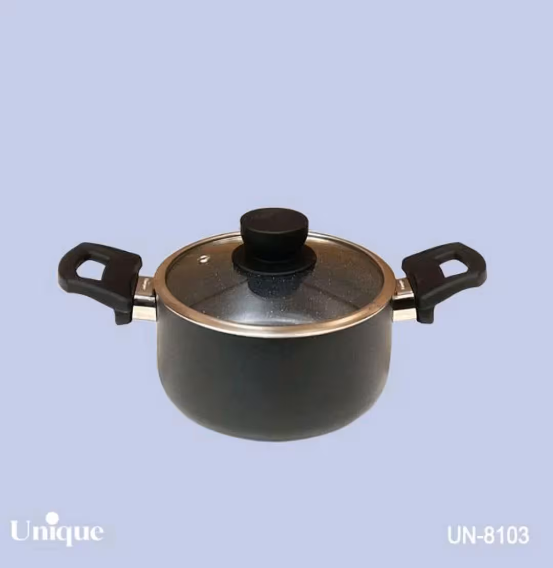 قابلمه تک سایز 16 کف گرانیت مشکی یونیک کد UN-8103