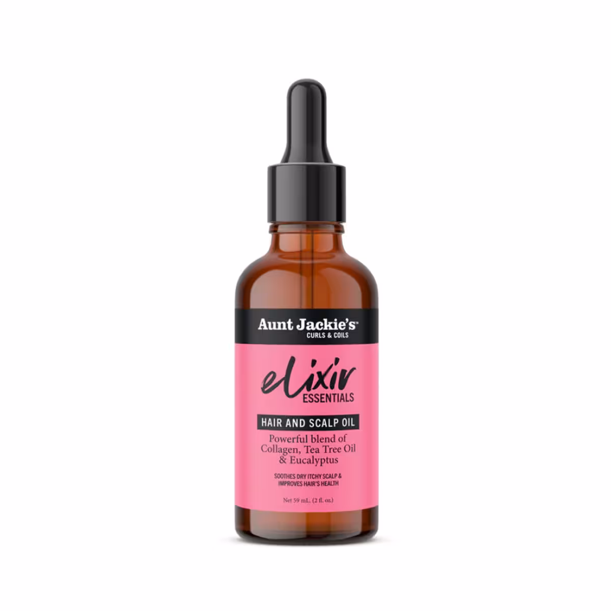 روغن الکسیر مو و کف سر کلاژن و درخت چای آنت جکیز Aunt Jackies Elixir