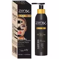 ماسک صورت زغال زنیکس zenix مدل clear skin لایه بردار پوست حجم 130 میل