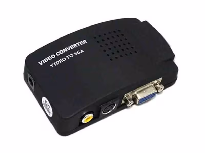 مبدل AV و S-Video به VGA مدل (AV to VGA)