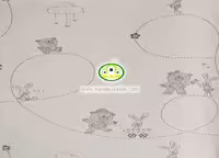 کاغذ دیواری کودک خرسی آلبوم برندون (BRANDON) کد:7731