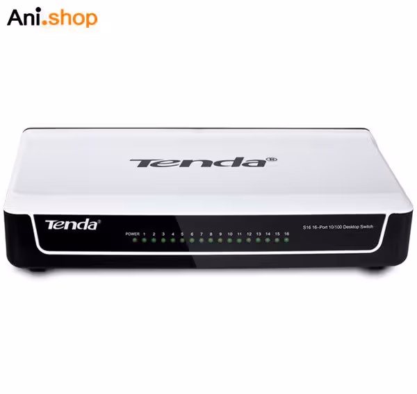 وای فای 10/100 HUB SWITCH 16PORT TENDA کد971