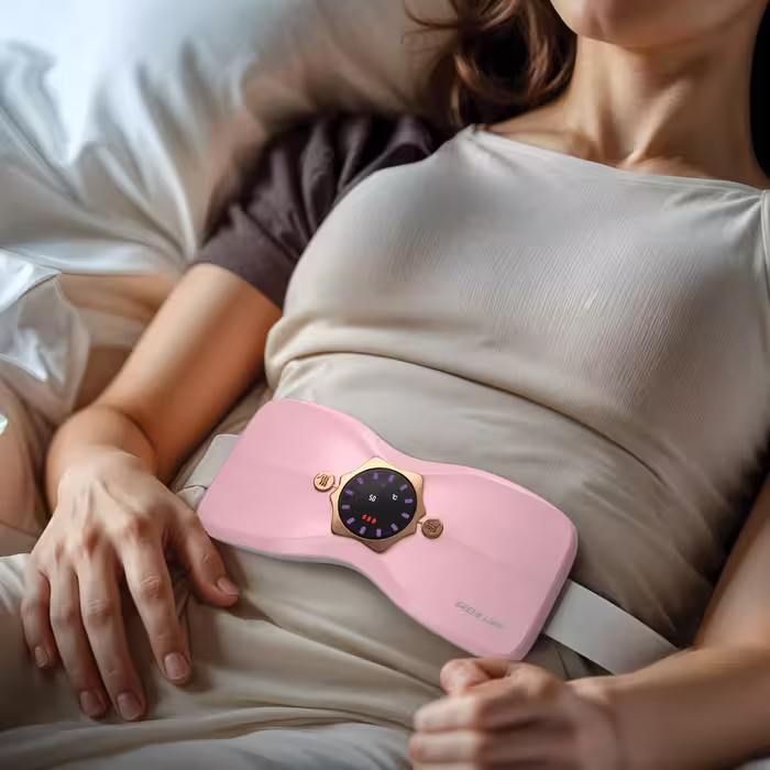 ماساژور قاعدگی و گرم کننده لرزشی برند گرین لاین مدل Flora Heat Menstrual (اورجینال)