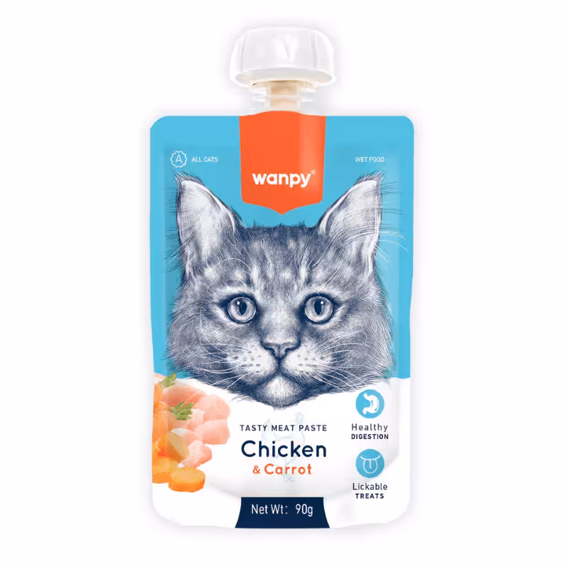 پودینگ گربه ونپی با طعم مرغ و هویج وزن 90 گرم