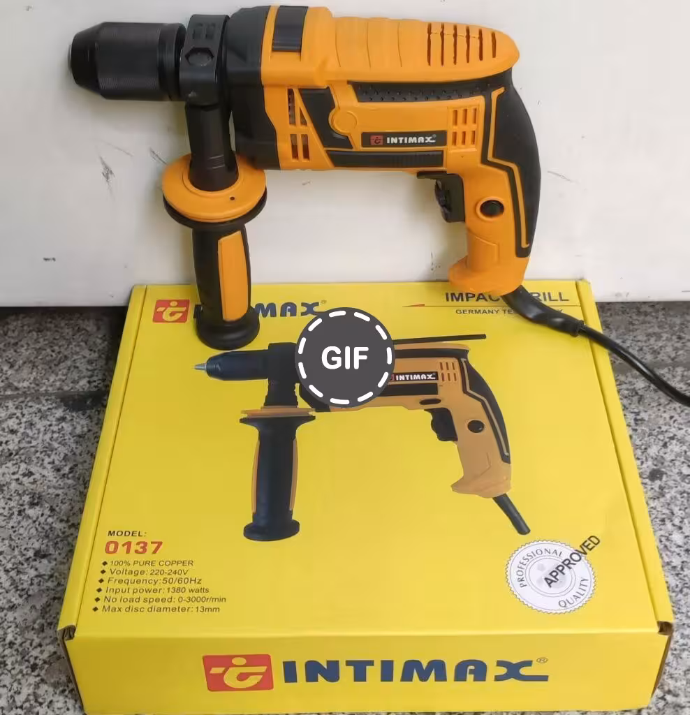 دریل 13 نیم تنه فلزی چکشی سه نظام اتومات اینتیمکس INTIMAX مدل 137