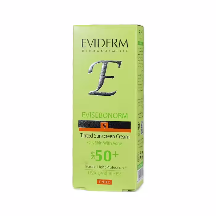 کرم ضد آفتاب رنگی اوی سبونورم اویدرم برای پوست چرب و جوش دار  SPF 50