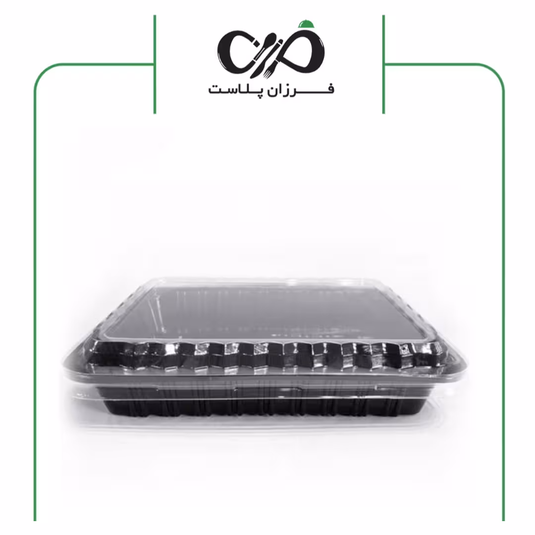 ظرف یکبار مصرف کترینگ بیرون بر 302 بسته 5 عددی با درب مهرپارسا