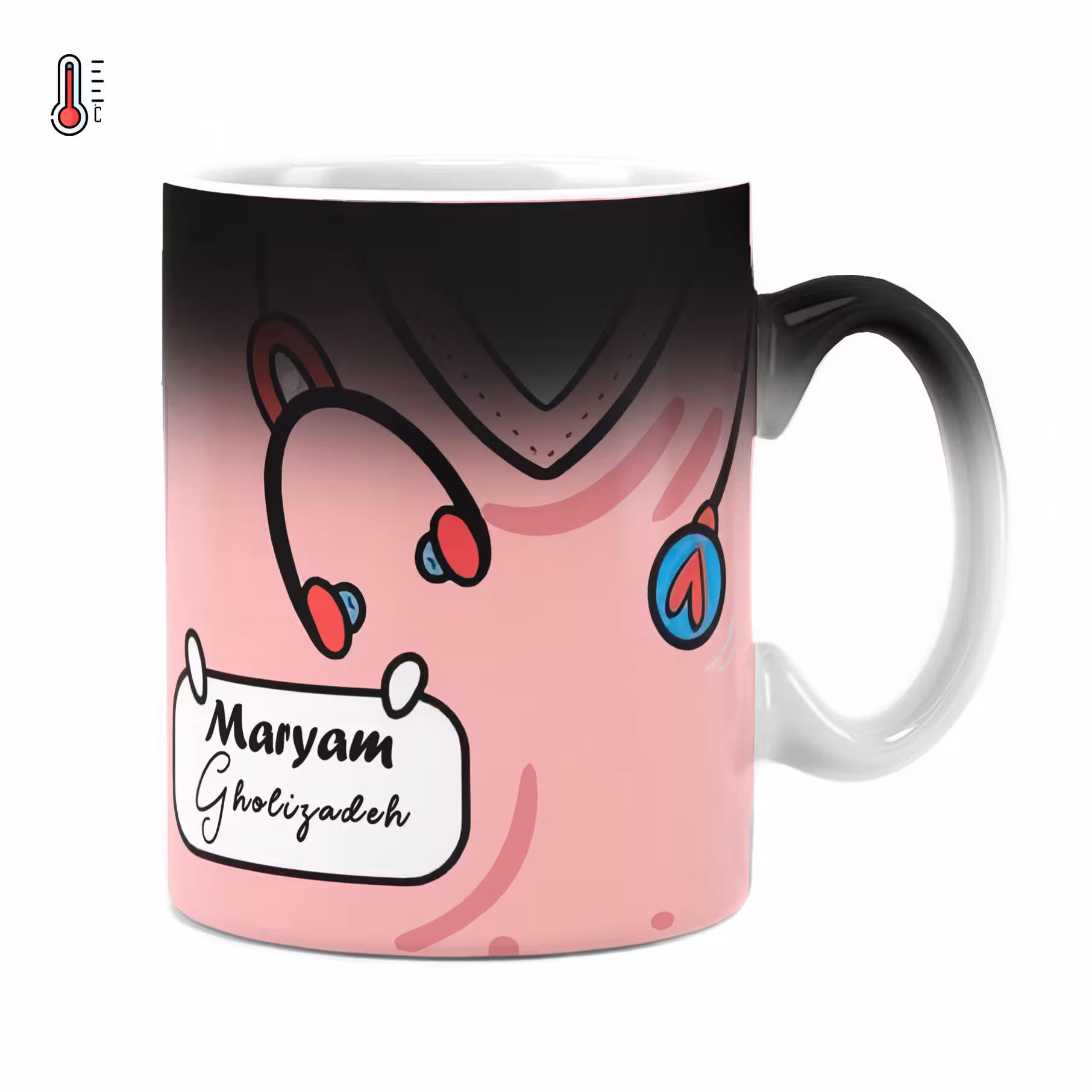 ماگ حرارتی سفارشی راویتا طرح پرستار - Pink Nurse