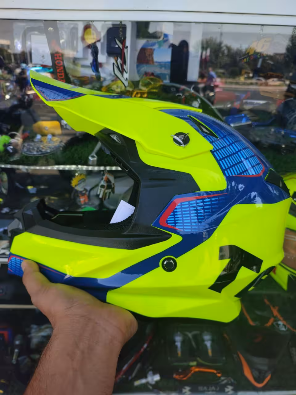 کلاه کاسکت کراسی تکنو TEKNO فسفری SG-126