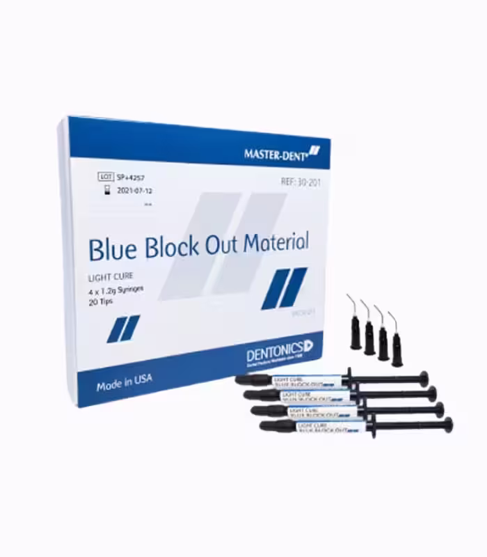 ژل محافظ لثه لایت کیور مستردنت – Masterdent Blue Block-Out