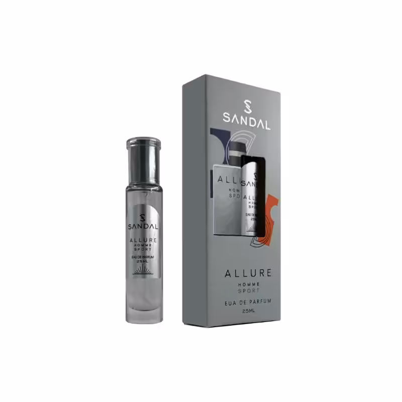 عطر جیبی مردانه صندل مدل آلور اسپرت SANDAL حجم 25 میل