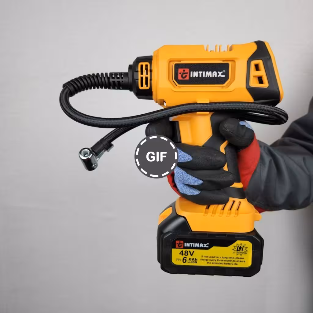 کمپرسور فندکی دو کاره شارژی دیحیتالی اینتیمکس مدل  0413