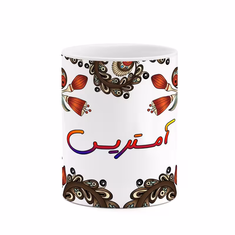 ماگ   اسم آمستریس  سنتی گل و بته کد mgh43765