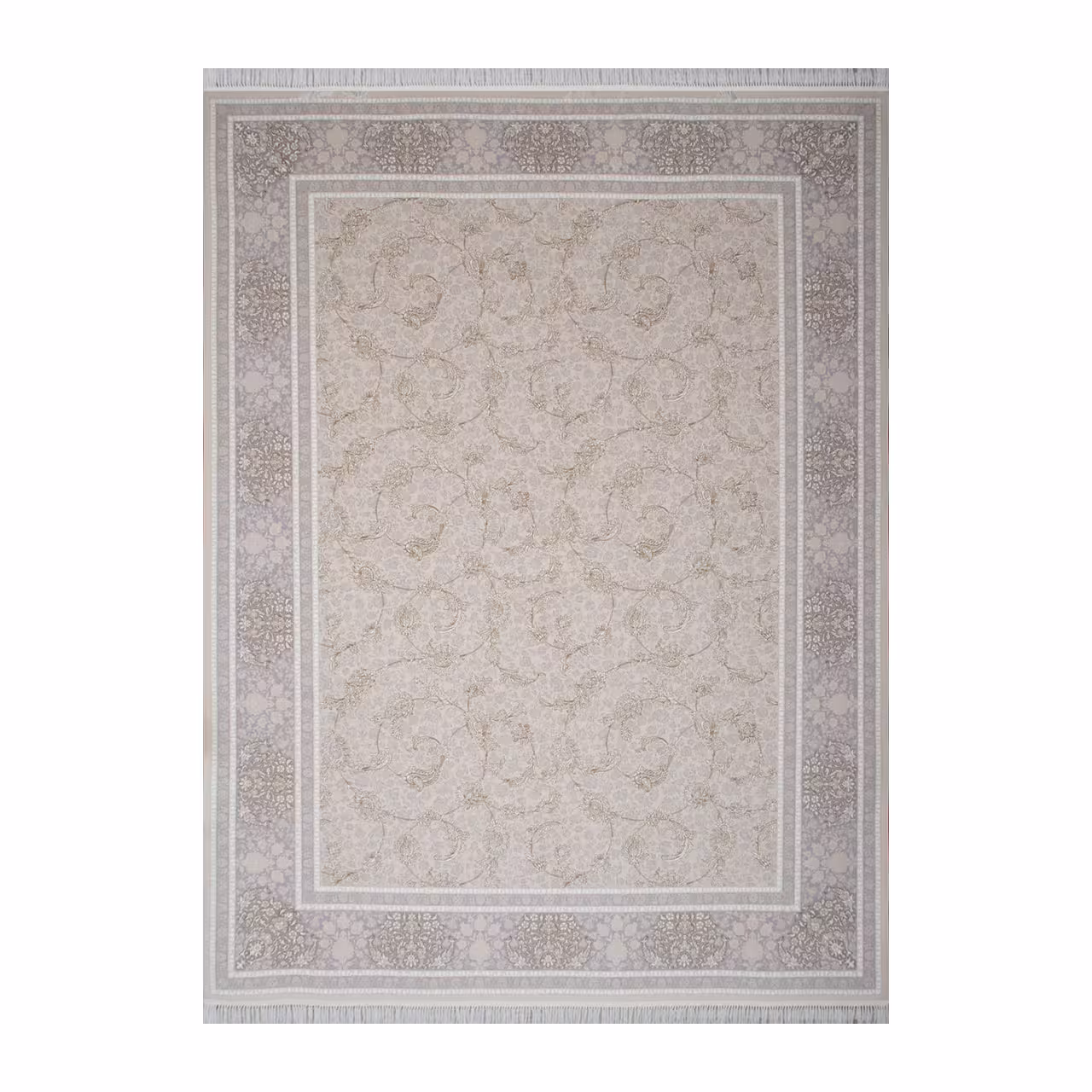 فرش ماشینی مدل میلان کرم