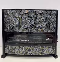 بخاری گازی هیتا شعله طرح فیروزه گرافیکی HTA120