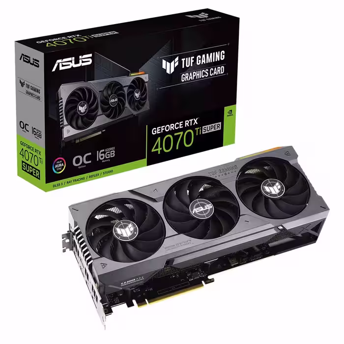 کارت گرافیک ایسوس مدل TUF Gaming GeForce RTX 4070 Ti SUPER ظرفیت 16 گیگابایت