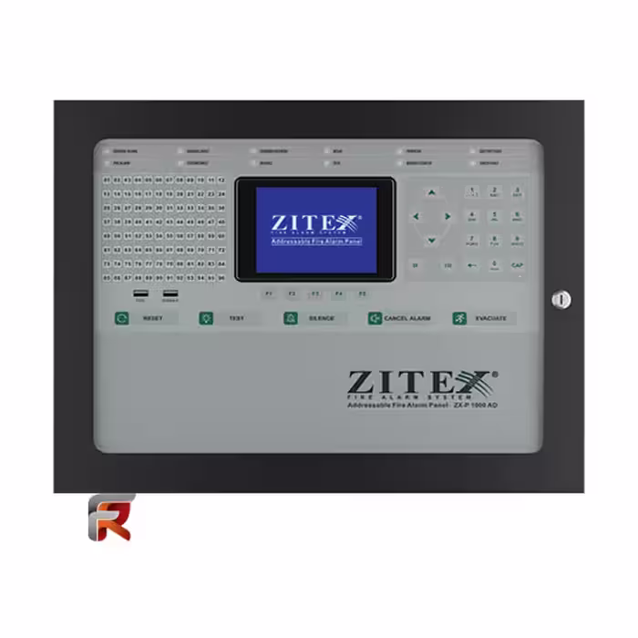 کنترل پنل اعلام حریق آدرس پذیر  Zitex مدل ZX-P ۱۰۰۰ AD 1L