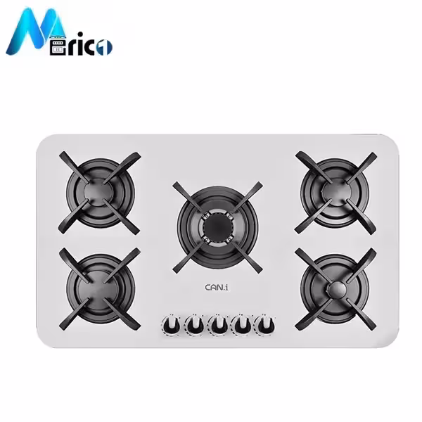 گاز رومیزی کن کد IG8517 پنج شعله شیشه