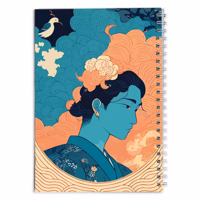 دفتر مشق گرافیکی دختر ژاپنی