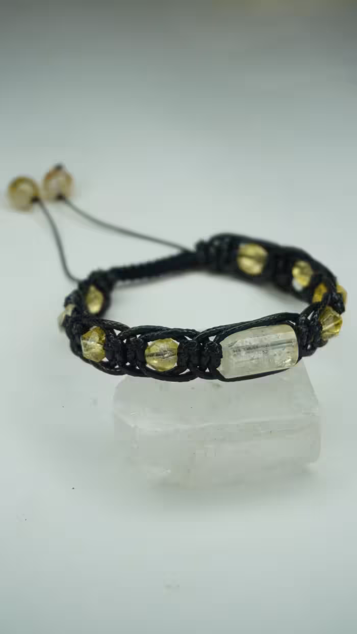 دستبندسیترین وبافت چرم کد310240