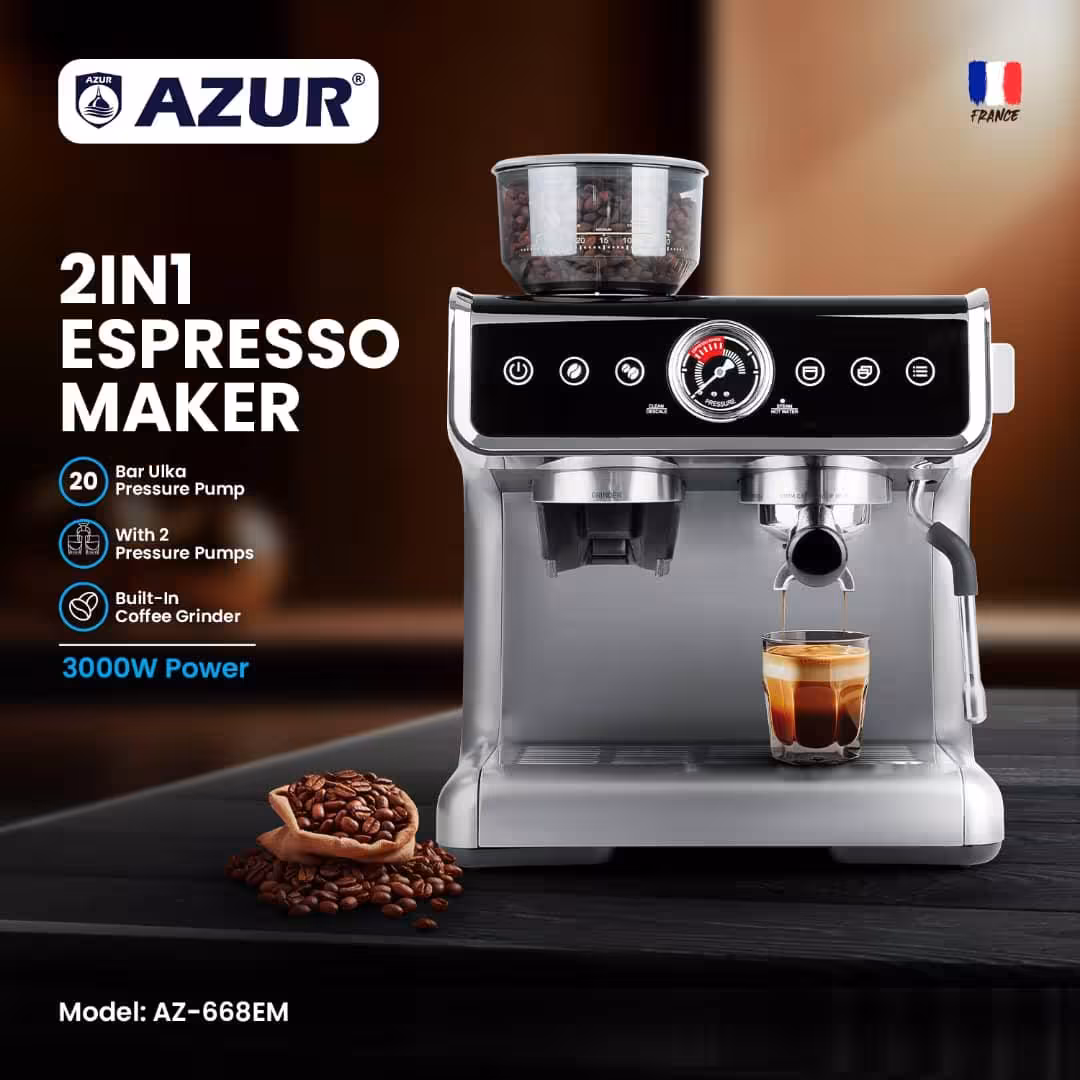 اسپرسوساز حرفه ایی آزور مدل AZ-668