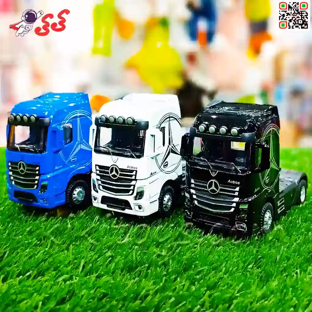 ماکت فلزی اتاق تریلی و کشنده مرسدس بنز آکتورس ALLOY MODEL CAR JG2601