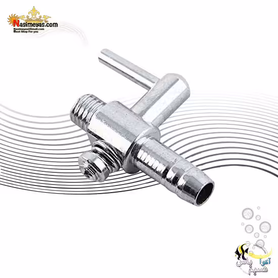 شیر باز و بست ورودی هوا یک عددی استیل یکسر رزوه