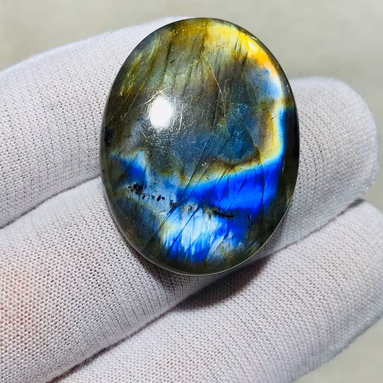 نگین لابرادوریت سایز 38*29 میلی‌متر