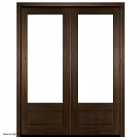 درب چوبی با شیشه بلند برای ورودی نشیمن کد 1194