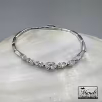 دستبند نقره ای ژوپینگ مینیمال |14040631