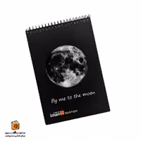 دفترچه کاغذ مشکی 80 برگ طرح ماه ایمان (iman)