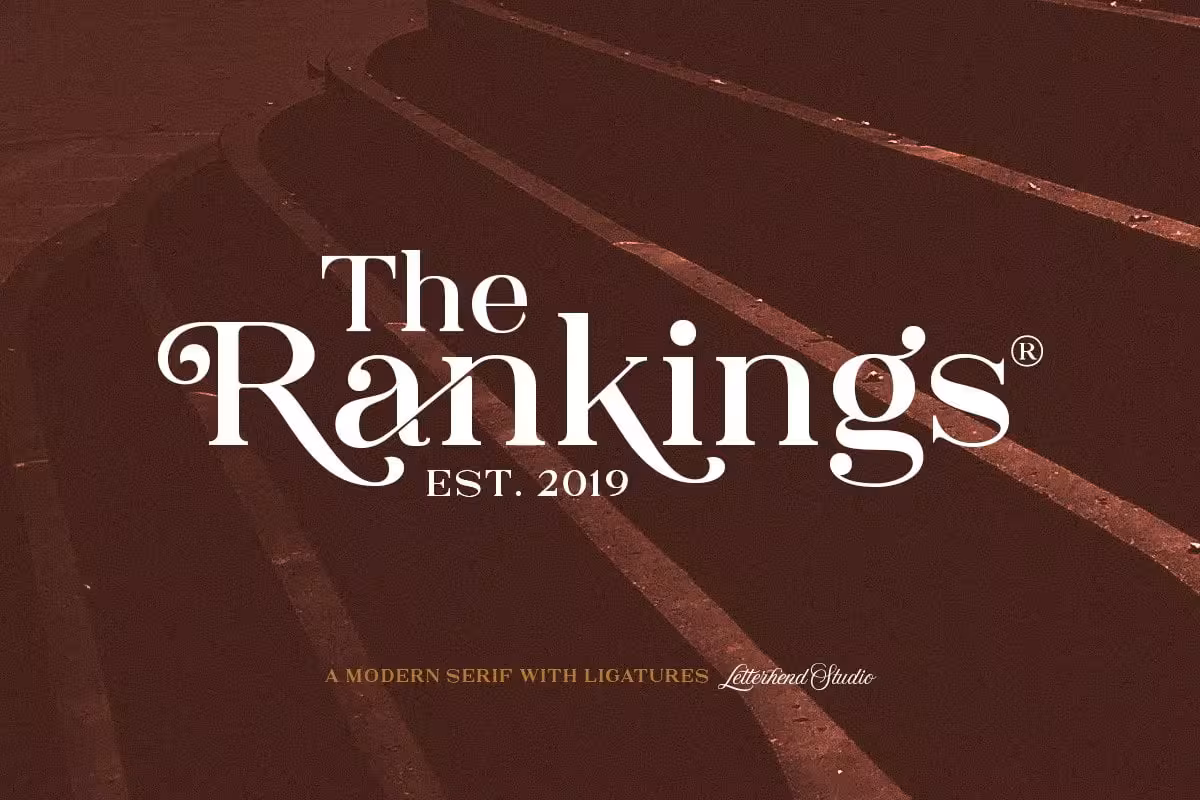 دانلود The Rankings Serif – فونت رنکینگز