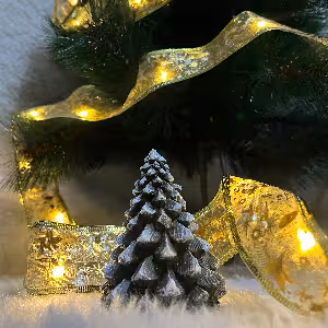 ربان چراغدار کریسمس طلایی 5 متری کد 266