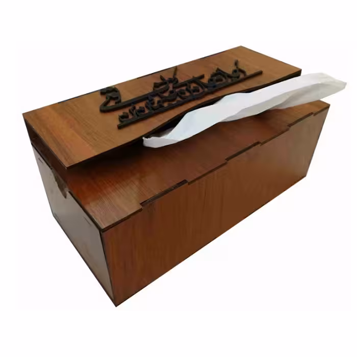 جعبه دستمال کاغذی تایپوگرافی مدل box401