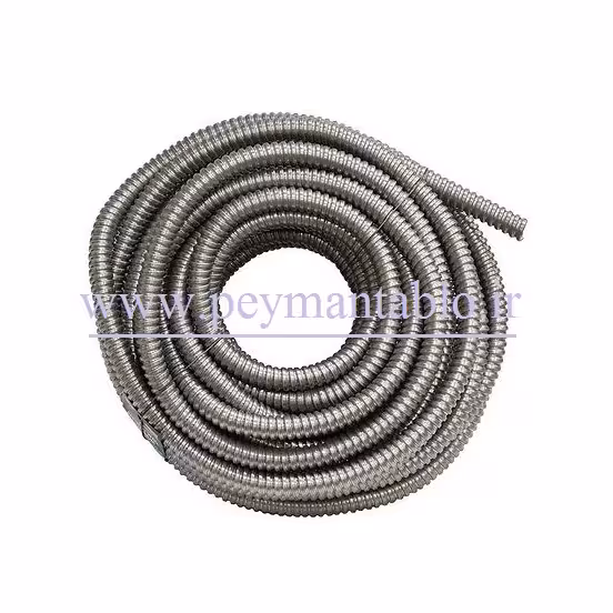 لوله خرطومی گالوانیزه بدون روکش (فلکسی بل) سایز 16