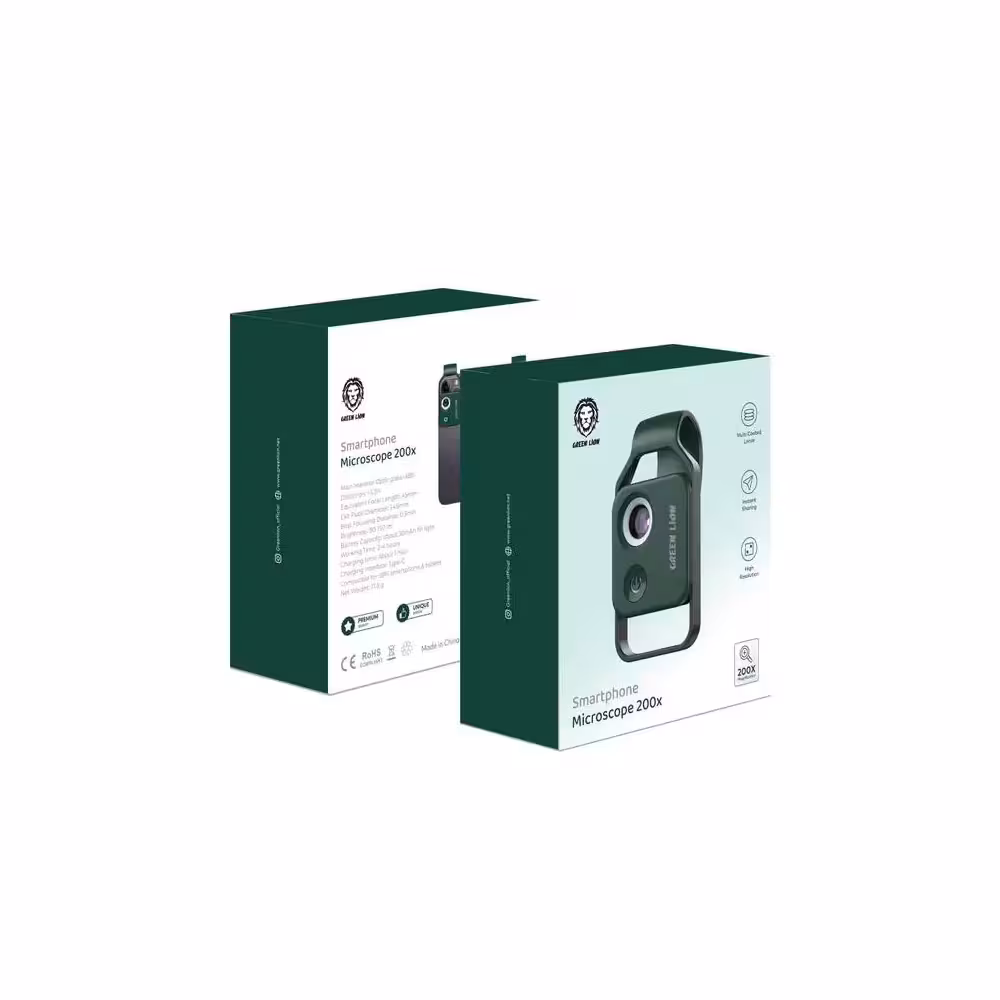 میکروسکوپ گوشی هوشمند گرین لاین مدل Green Lion Smartphone Microscope 200x GN200XMICS