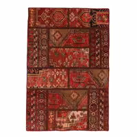 فرش دستباف یک و نیم متری مدل چهل تکه کد 40302501